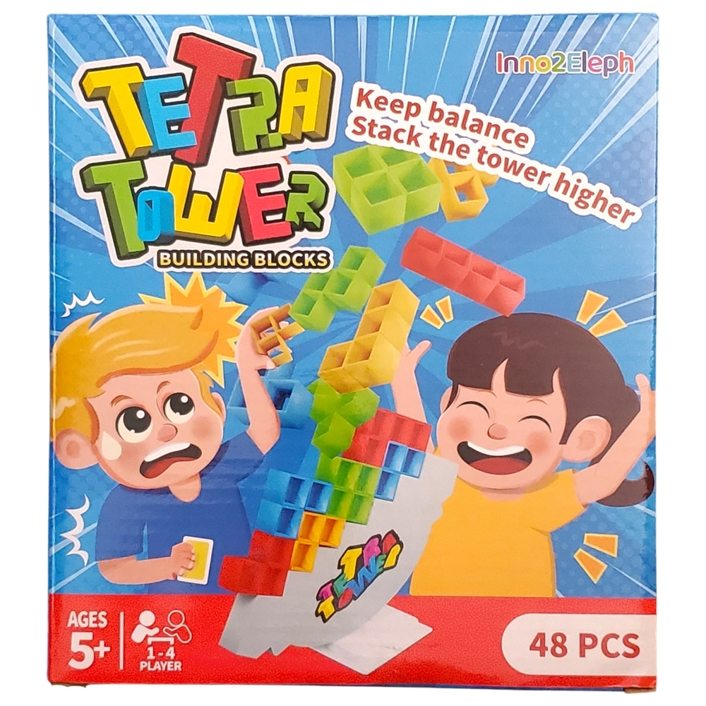TETRA TOWER - BALANCING BLOCKS ~ Inno2Eleph Balancing Game 48-PCS AGES 5ys+